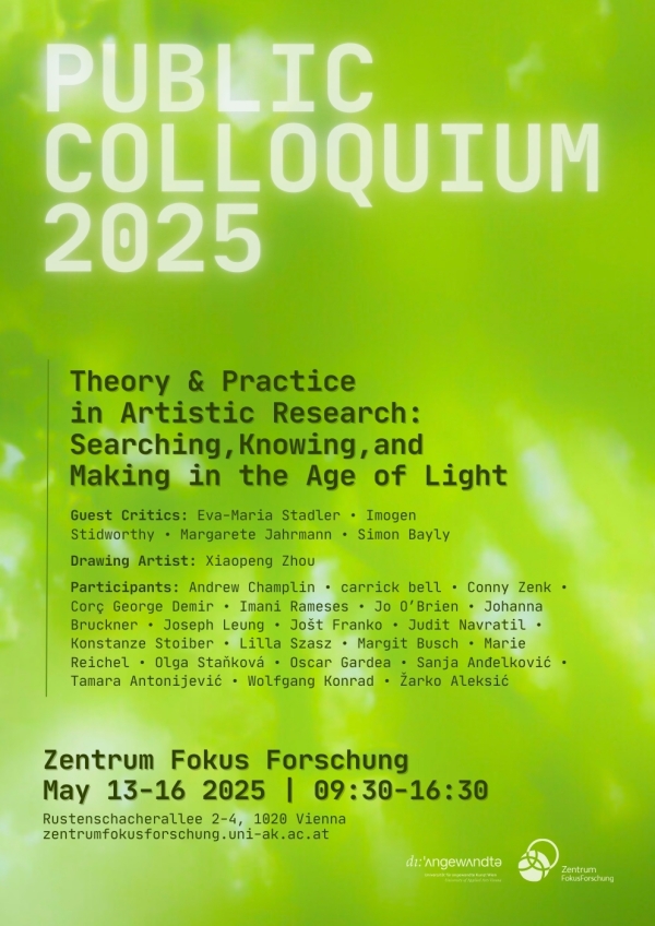 Poster mit Namen und Daten