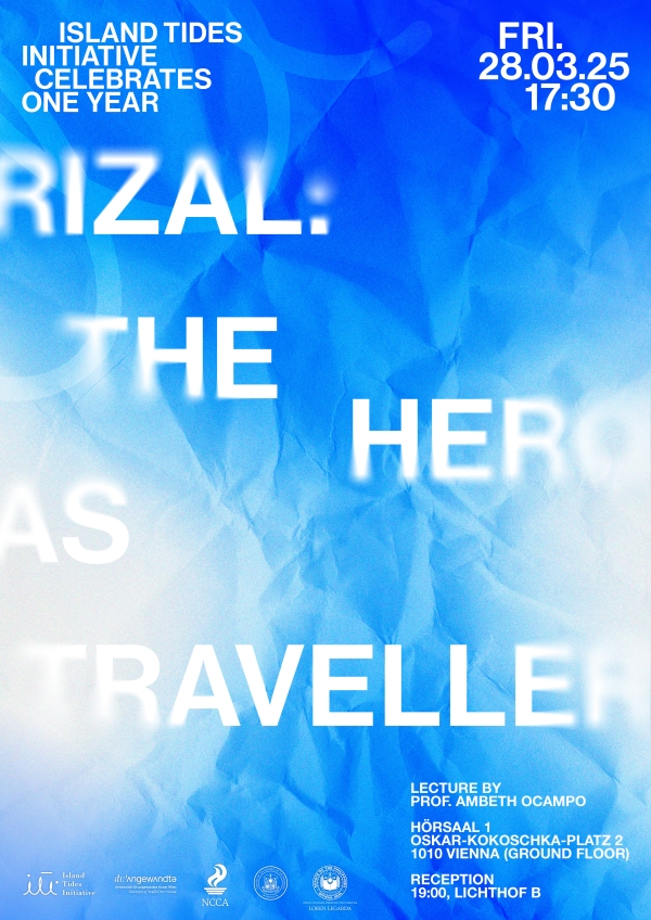 Schriftzug blauer Hintergrund zerknittertes Papier