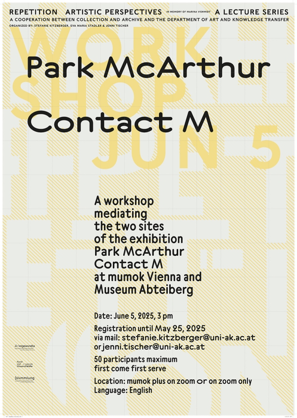 Poster mit Workshop Informationen