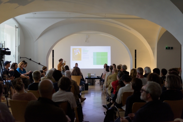 Buchpräsentation in der Sala Terrena © Universität für angewandte Kunst Wien, Foto: Dominik Buda