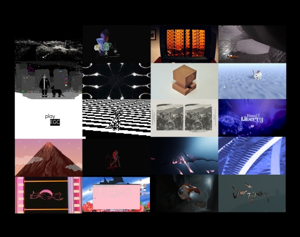 Fotocollage mit futuristischen animierten Bildern