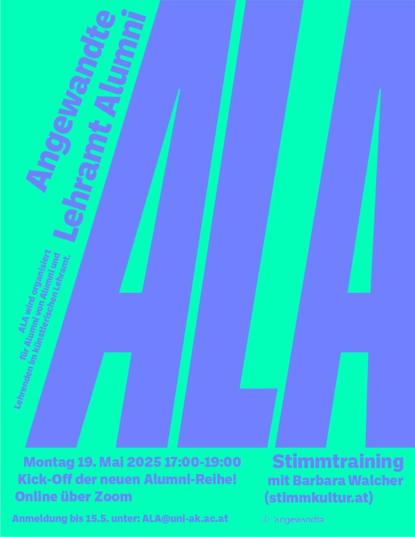 Poster ALA Angewandte Lehramt Alumni