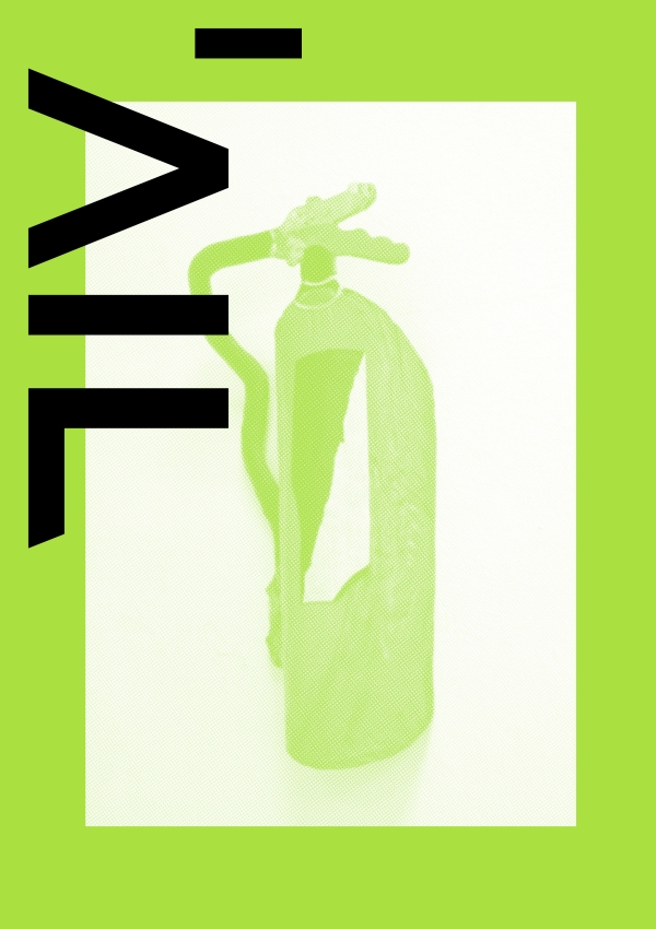 Plakat
                                          mit einem grünen Feuerlöscher und dem AIL Logo