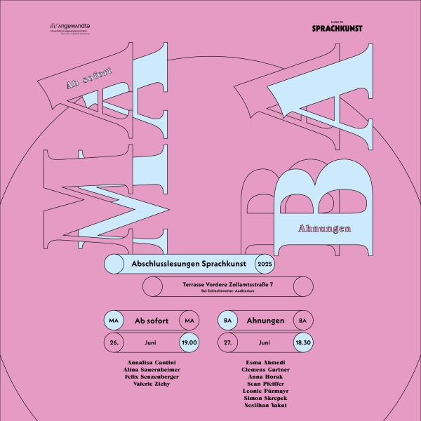 Poster Ab Sofort, Ahnungen