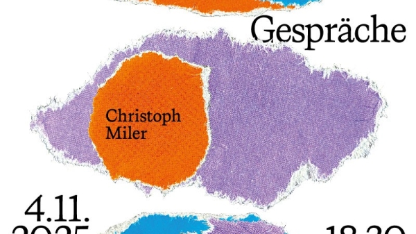 ©Laura Jordan Veranstaltungsplakat Studio Gespräche Klasse für Ideen 2025