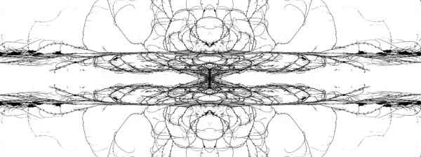 schwarz/weiß Strichzeichnung