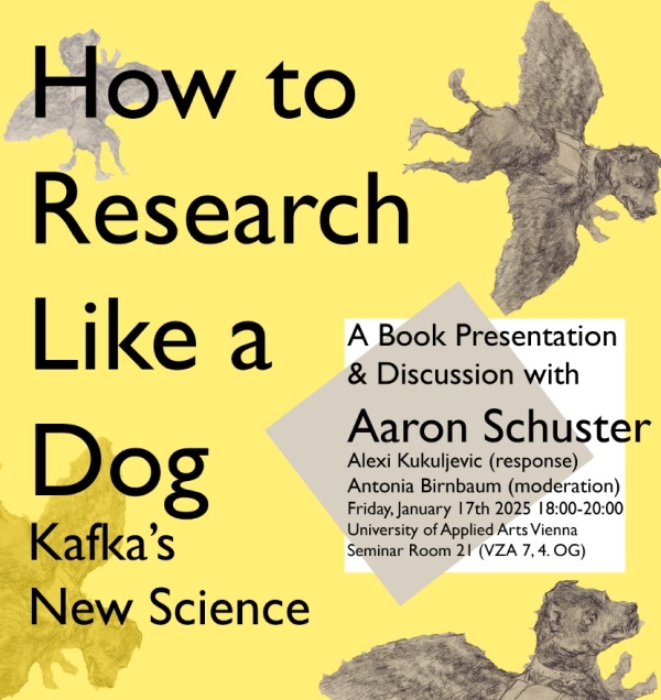 Plakat als Einladung zur Buchpräsentation 