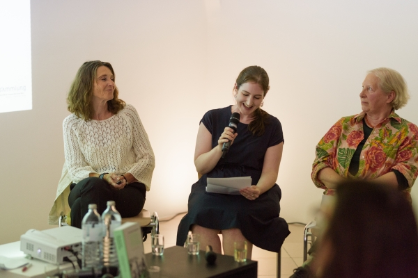 V.l.n.r.: Silvia Herkt, Bettina Buchendorfer, Sophie Geretsegger © Universität für angewandte Kunst, Foto: Dominik
                                          Buda